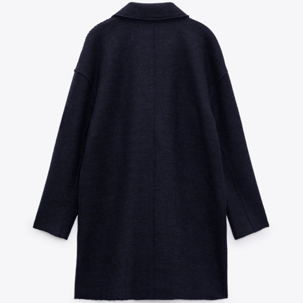 Zara Wool Blend Coat - Picture 6 of 11